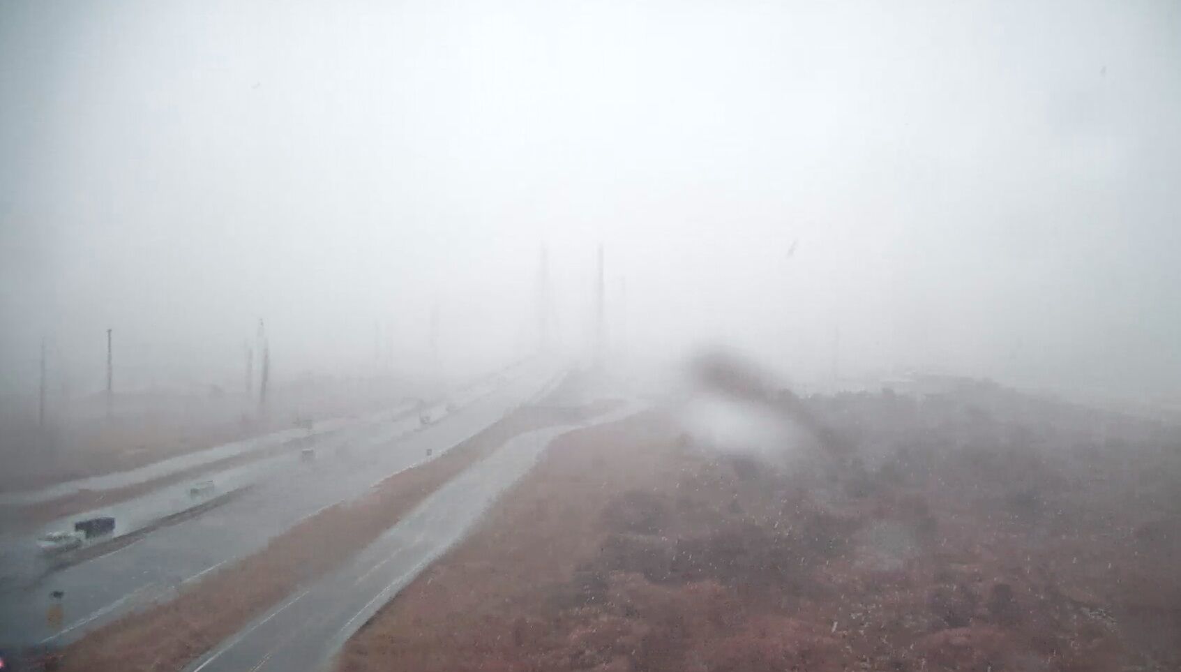 View from the Indian River Bridge as a thunderstorm crossed on July 29, 2021